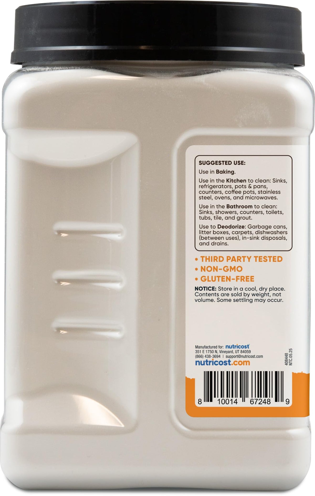 Nutricost Pantry Baking Soda – 5 LBS for Baking, Cleaning & Deodorizing