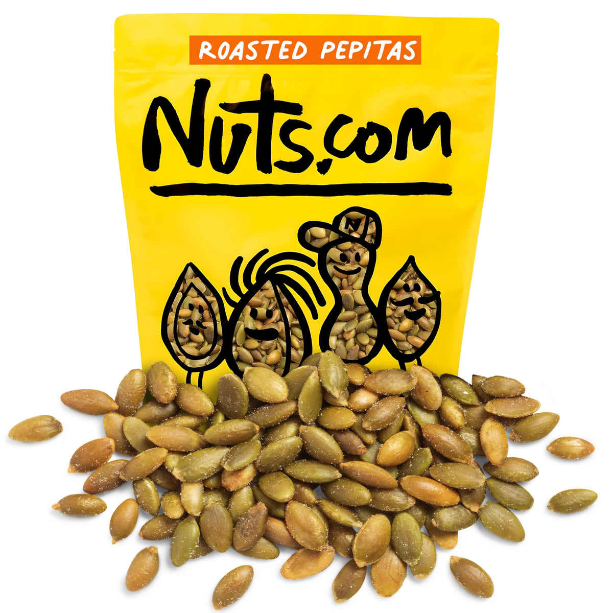Nuts.com Roasted Pepitas – 2 lb Salted No-Shell Pumpkin Seeds | Keto, Vegan, Gluten-Free, Kosher Pareve