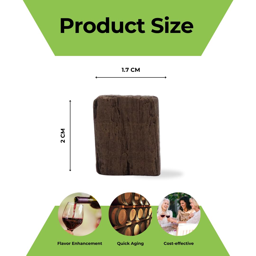 Oak Chips Inc. American Oak Cubes – Medium Plus Toast, 1 lb for Aging Wines, Spirits & Beer