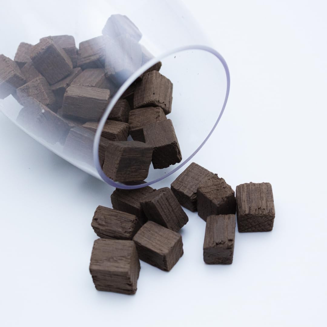 Oak Chips Inc. American Oak Cubes – Medium Plus Toast, 1 lb for Aging Wines, Spirits & Beer