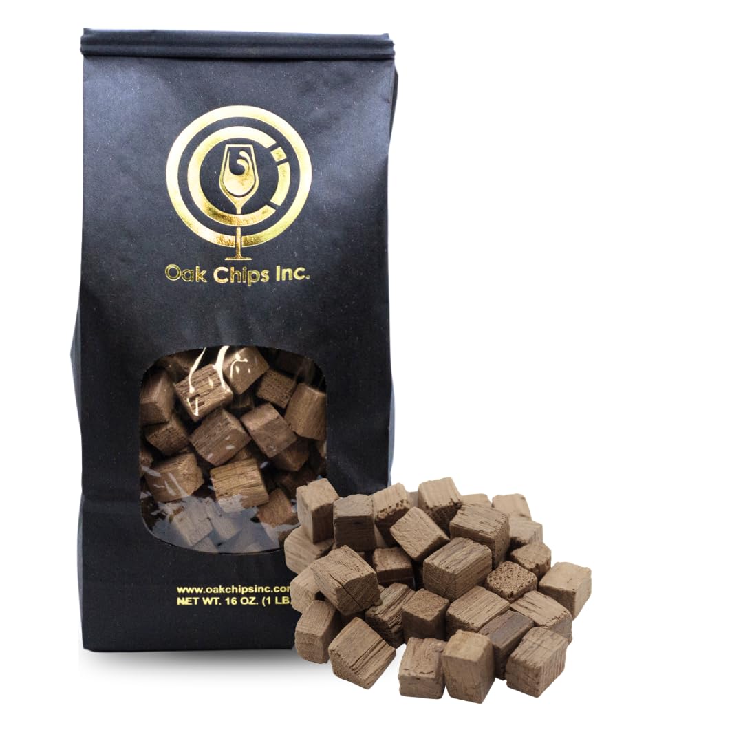 Oak Chips Inc. French Oak Cubes — Medium Toast, 1 lb for Aging Wines & Spirits