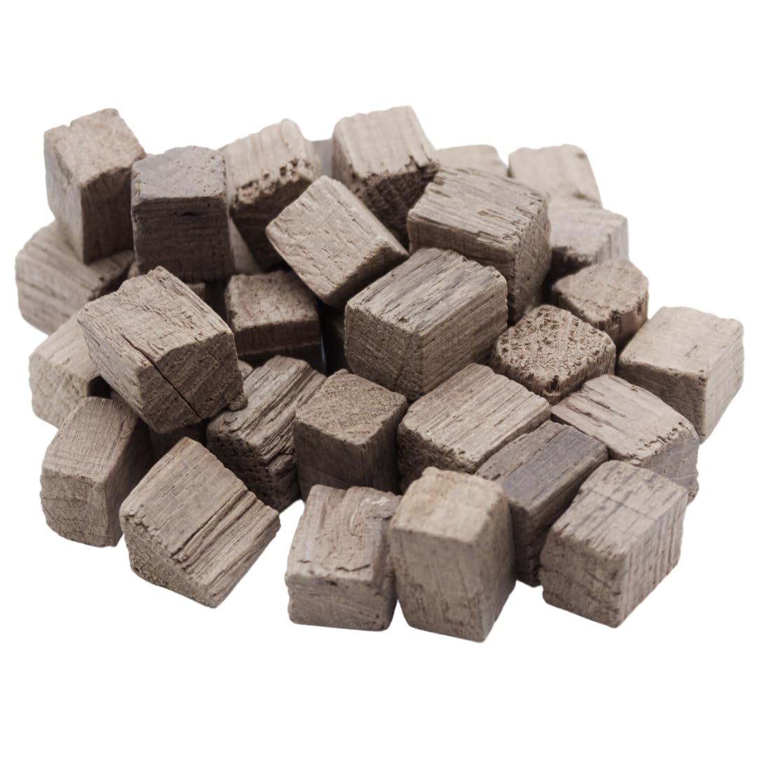 Oak Chips Inc. French Oak Cubes — Medium Toast, 1 lb for Aging Wines & Spirits