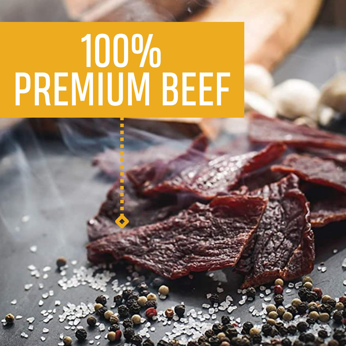 Oberto Original Beef Jerky — Real Wood Smoked, 12g Protein per 1oz, 2.7 oz Pack of 8