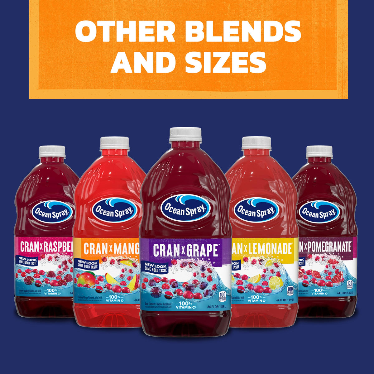 Ocean Spray Cran-Mango Cranberry Mango Juice Drink – 64 Fl Oz Bottle (Pack of 8)
