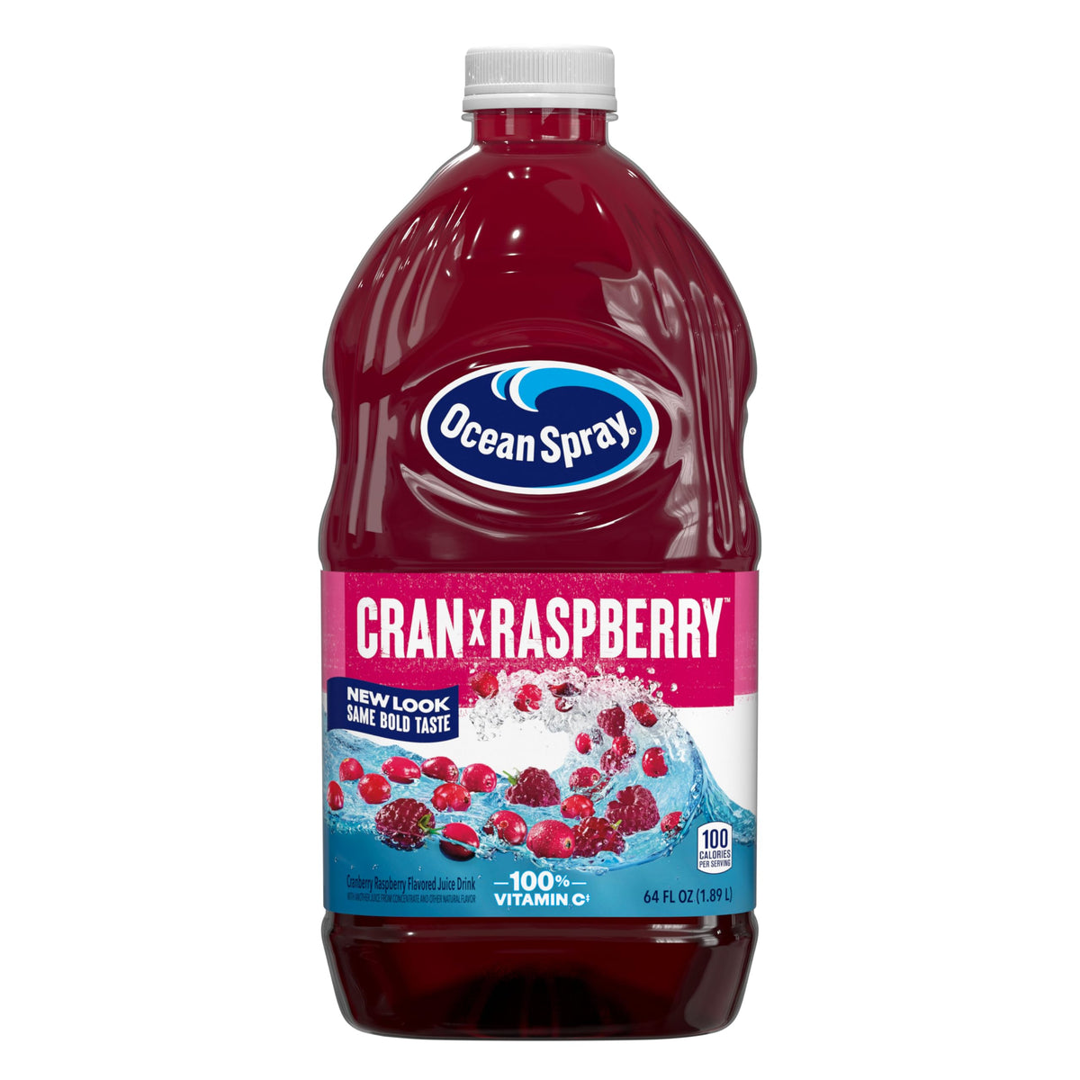 Ocean Spray Cran-Raspberry Cranberry Raspberry Juice Drink - 64-oz Bottles (Pack of 8)