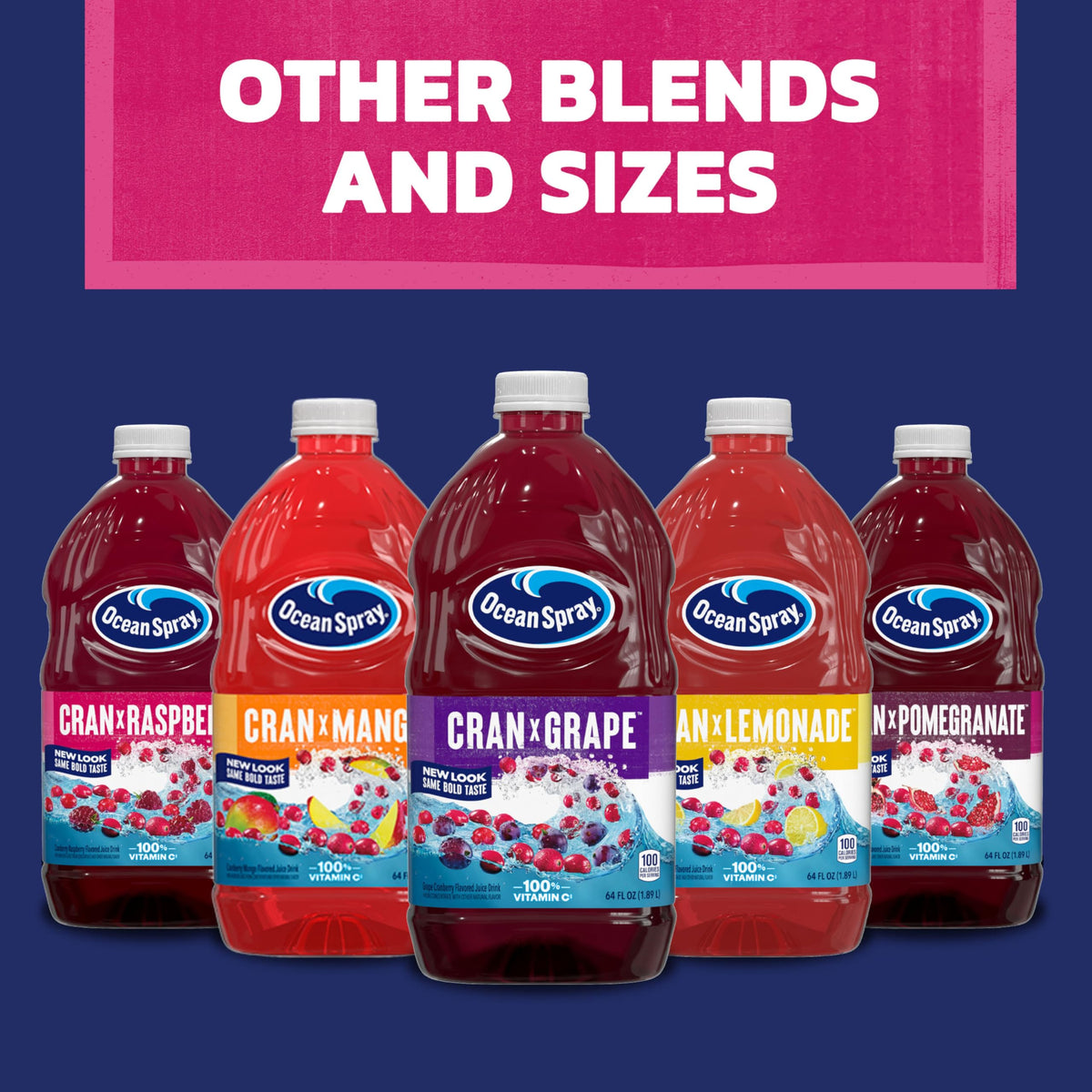 Ocean Spray Cran-Raspberry Cranberry Raspberry Juice Drink - 64-oz Bottles (Pack of 8)