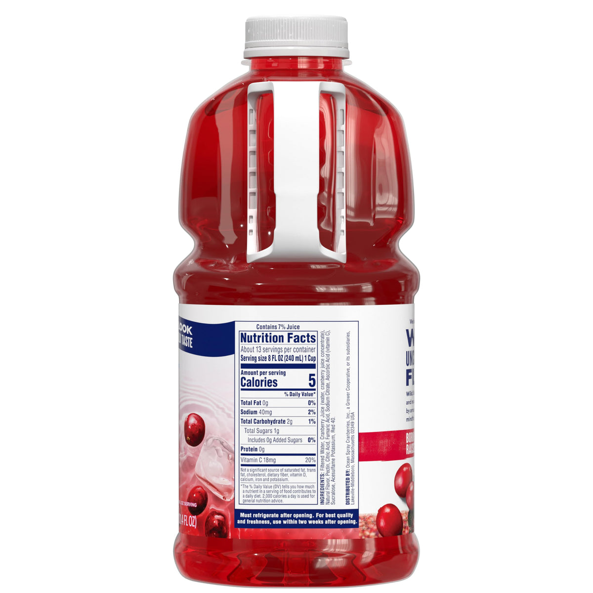 Ocean Spray Diet Cranberry Juice Drink - 101.4 fl oz Bottle (Pack of 6) | Low-Calorie Cranberry Beverage