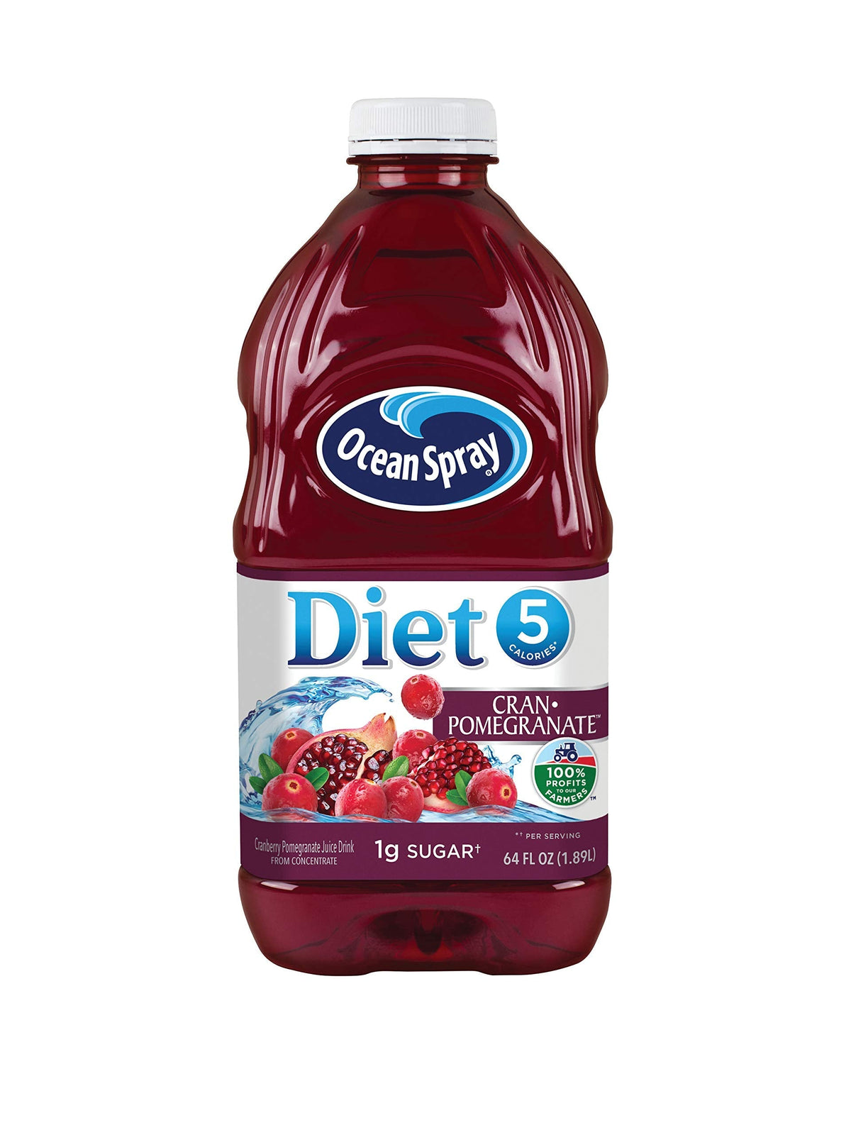 Ocean Spray Diet Cranberry Pomegranate Juice Drink – 64 Fl Oz (Pack of 8)