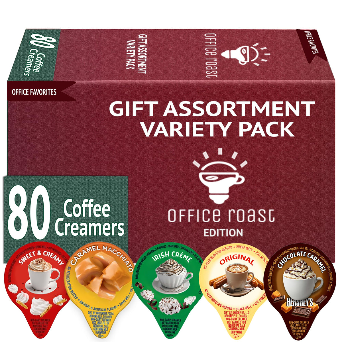 Office Roast Variety Pack Creamers – 80 No-Refrigeration Singles