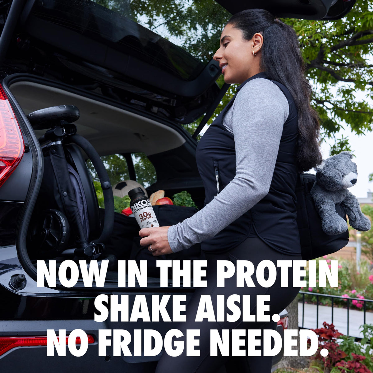 Oikos Chocolate Protein Shake – 30g Protein, Shelf-Stable Ready-to-Drink, 12 fl oz Pack