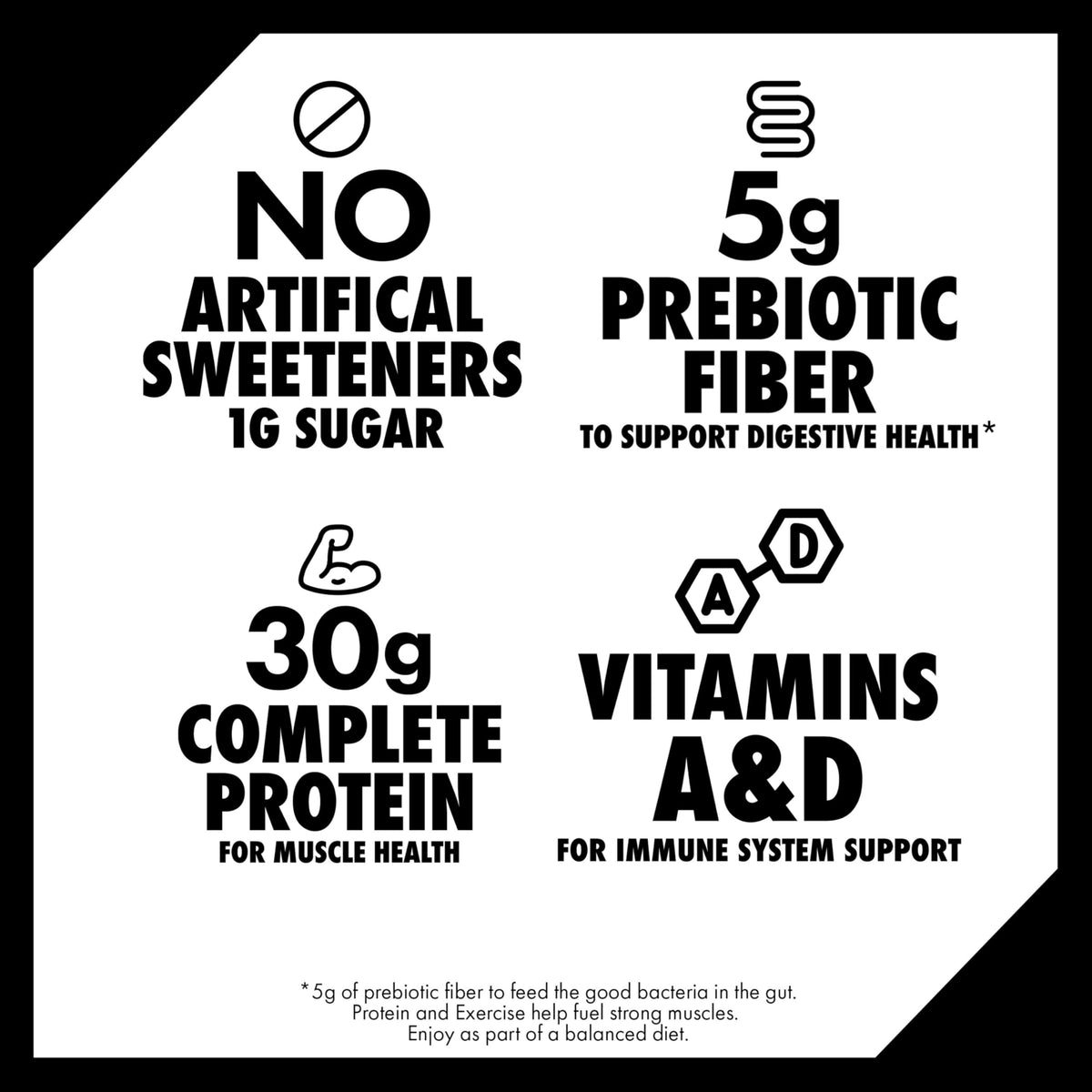 Oikos Vanilla Protein Shake — 30g Protein, Shelf-Stable Ready-to-Drink, 12 Bottles