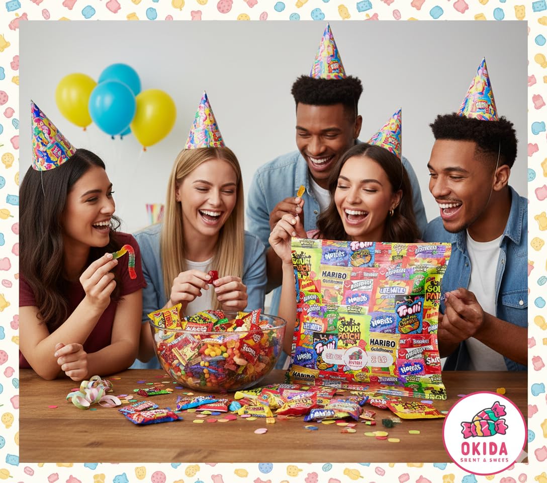 Okida Assorted Candy Variety Pack – 32 oz, Individually Wrapped Party Candies
