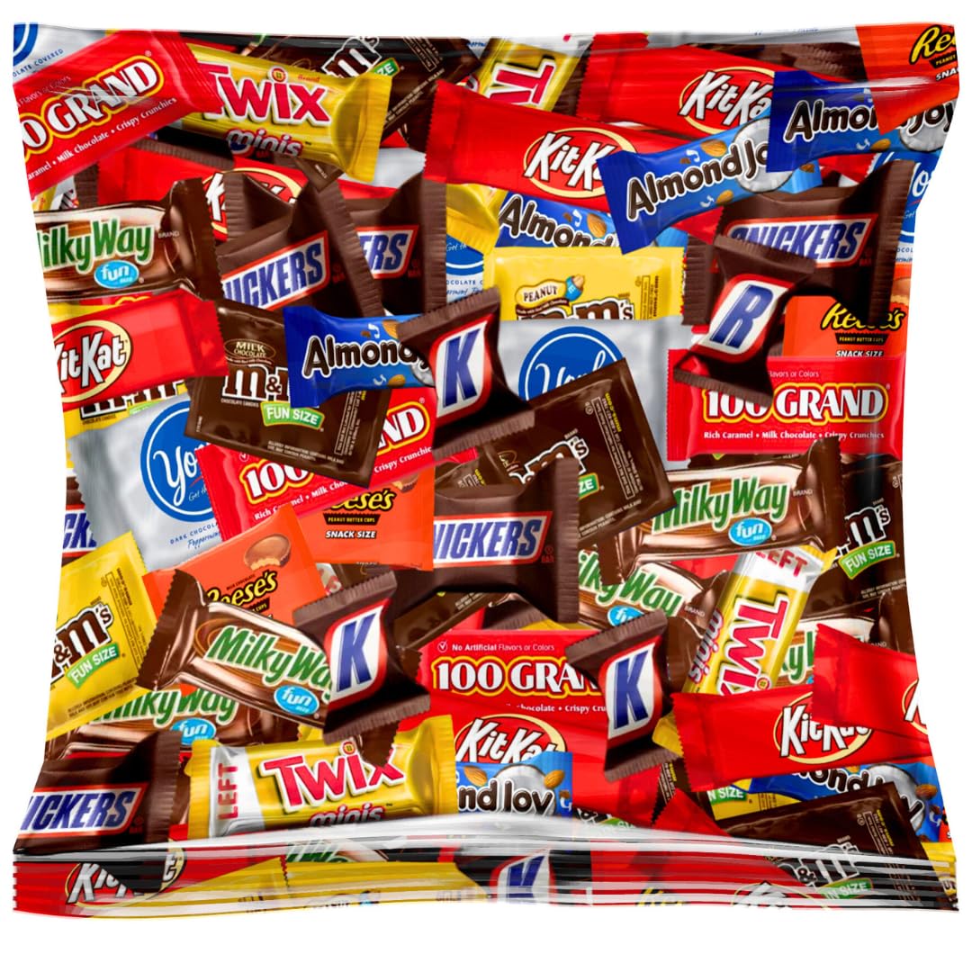 Okida Assorted Chocolate Variety Pack – 2 lb, Individually Wrapped Party Chocolates