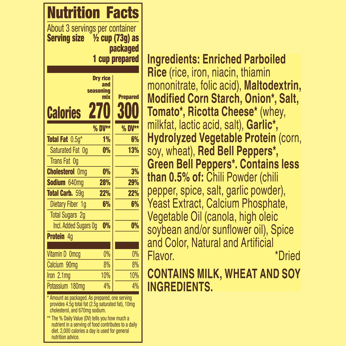 Old El Paso Cheesy Mexican Rice Mix – Side Dish, 7.6 oz (Pack of 12)