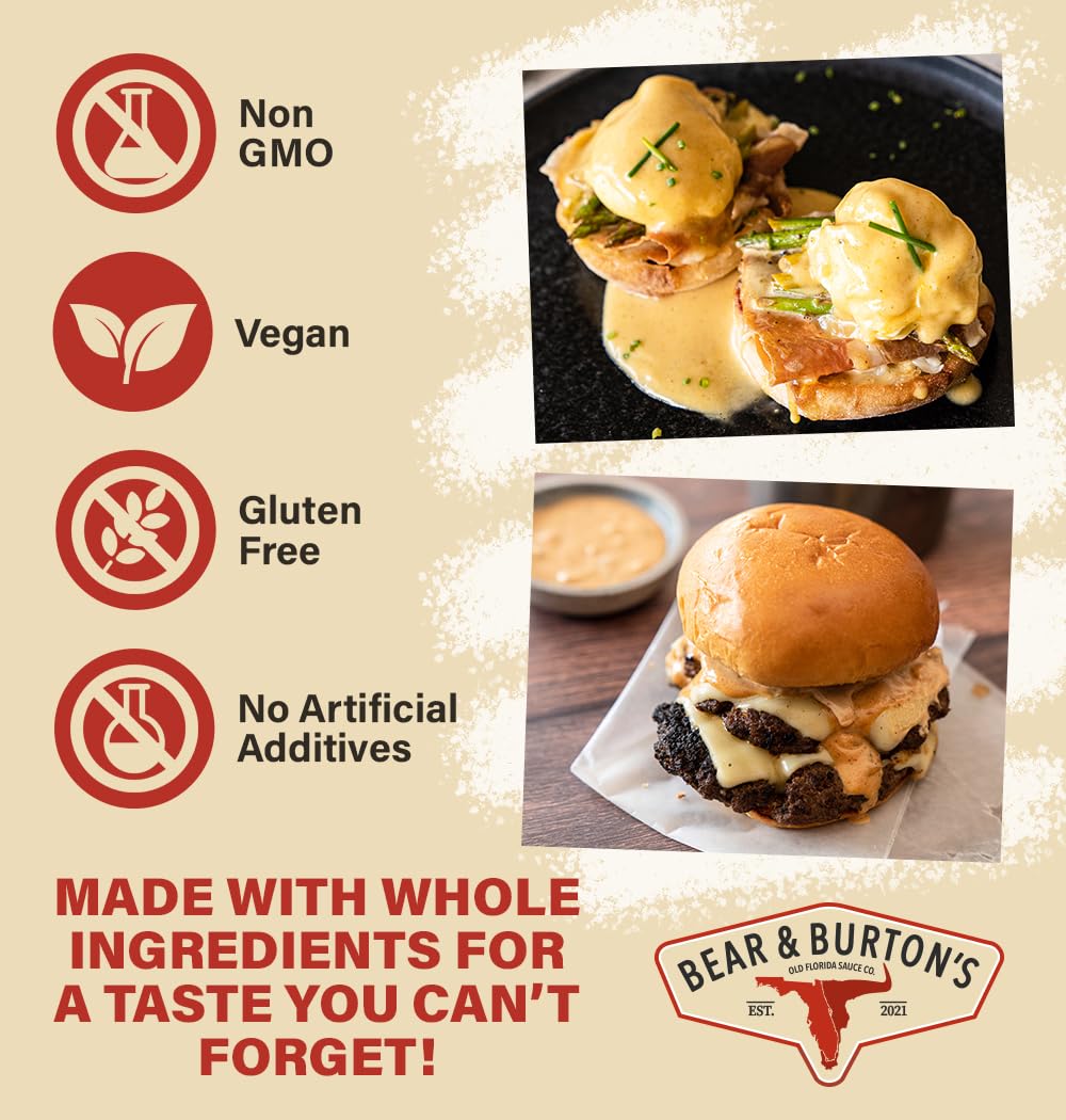Bear & Burton's W Sauce 3pk by Old Florida Sauce Co. – Creamy Flavor Trio