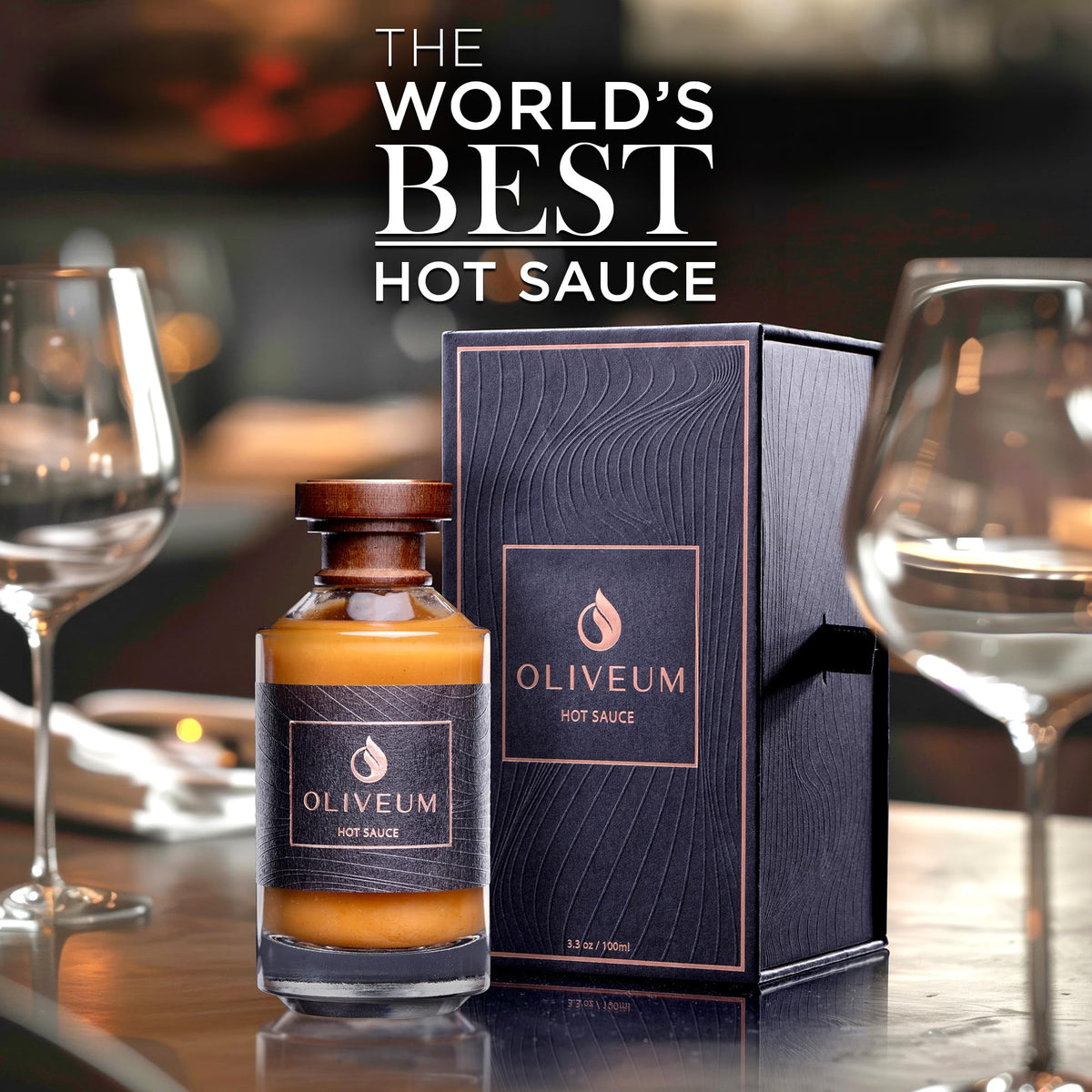 Oliveum Hot Sauce – Gourmet Organic Habanero, Medium Spice | Handcrafted Small-Batch Luxury