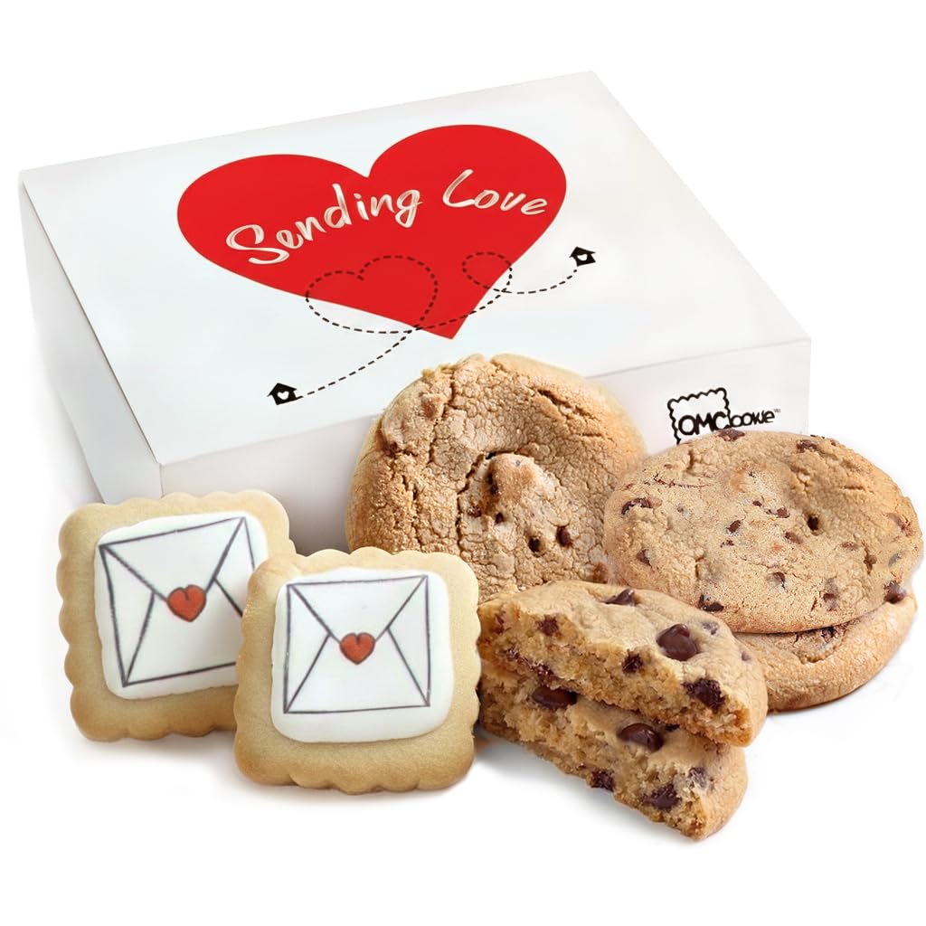 OMCookie Care Package Gift Basket – Large Chocolate Chip & Decorated Sugar Cookies