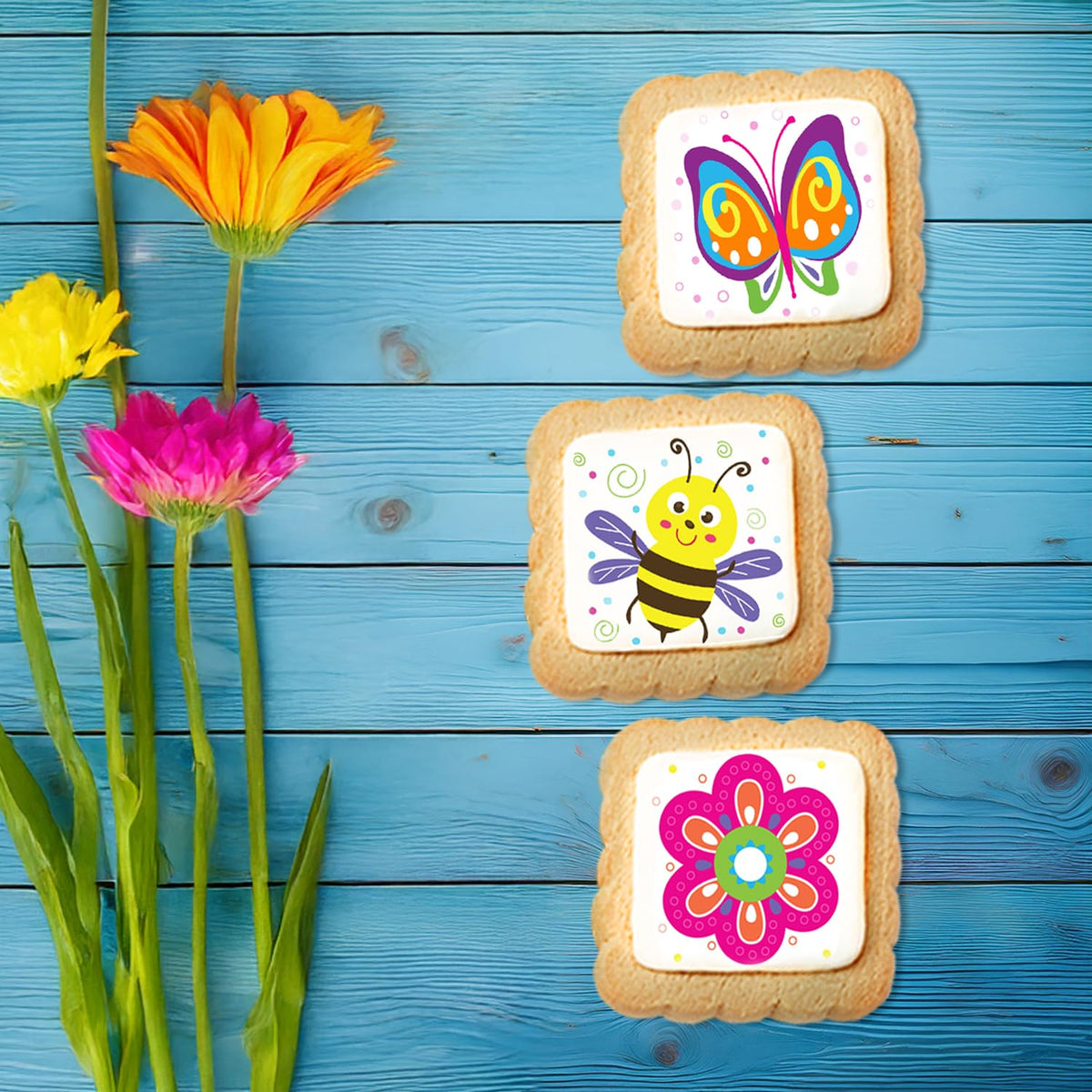 OMCookie Spring Cookies 24 Pack – Individually Wrapped, Nut-Free, Kosher OU-D, Easter Party Favors