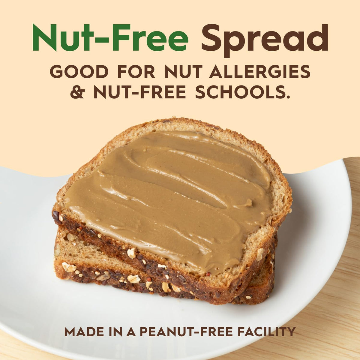 Once Again Organic Sunflower Butter — Unsweetened, No Salt or Sugar Added (6 x 16 oz Glass Jars)