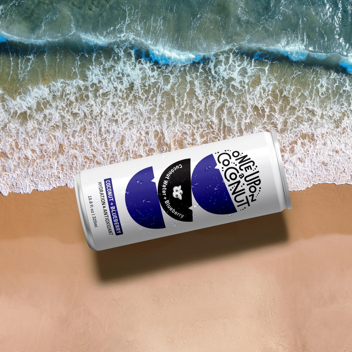 Once Upon A Coconut Premium Blueberry Coconut Water - Low Calorie, Electrolytes, Non-GMO, Gluten-Free (12x10.8 fl oz)