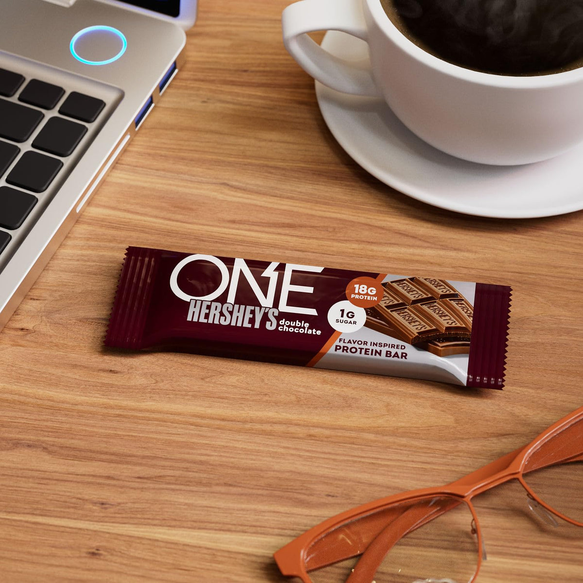 ONE Protein Bars – Hershey's Double Chocolate, Gluten Free, 18g Protein, 3g Sugar, 2.12 oz Each | 12-Pack Pantry