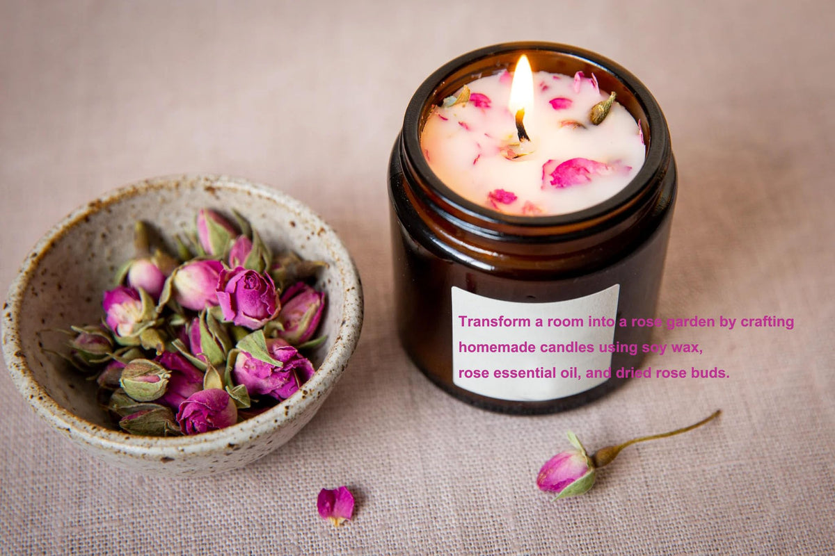 OneDove Dried Rose Petals & Buds – 1 lb Food Grade for Tea, Baking, Water Infusions, Essential Oils & Wedding Confetti