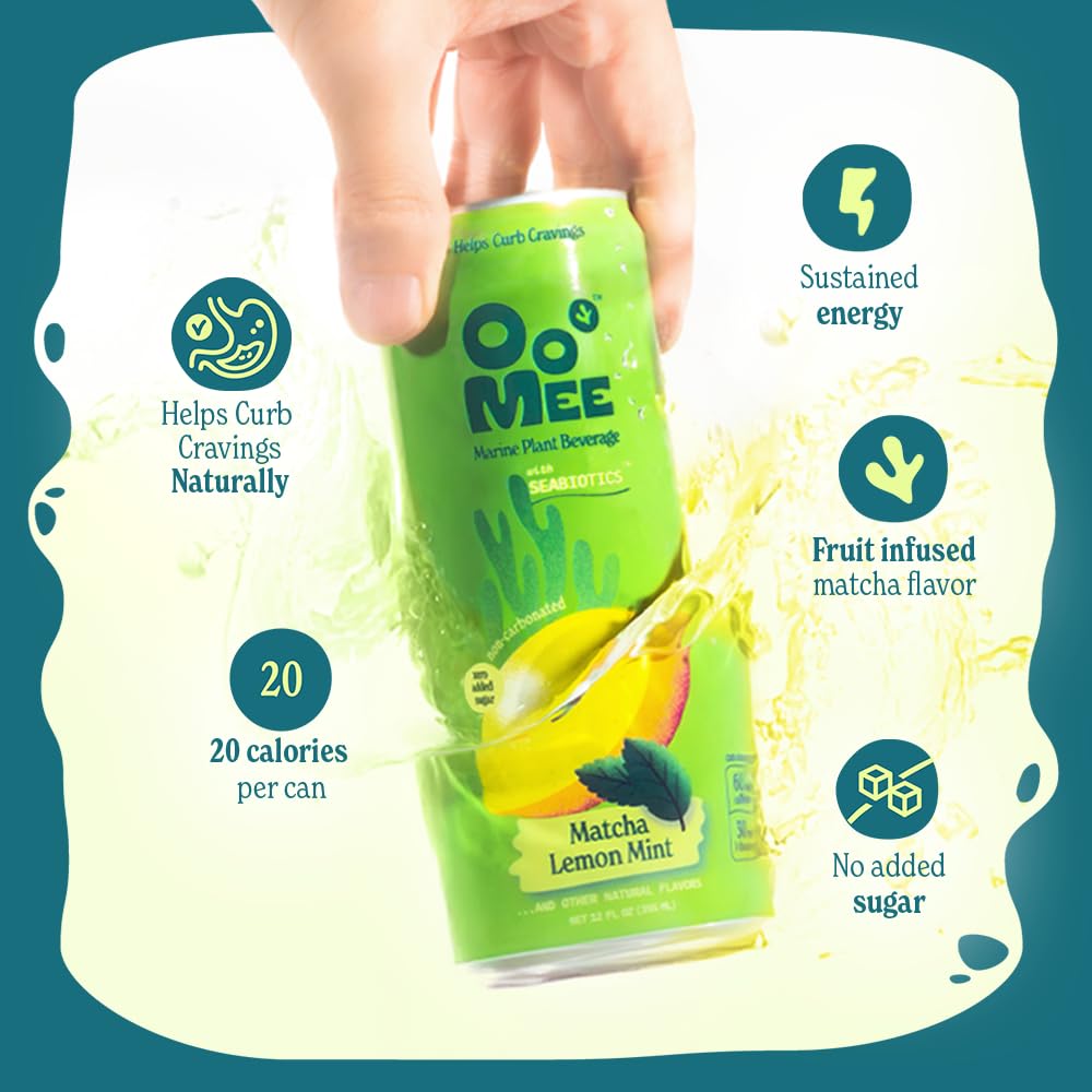 OoMee Fruity Matcha Drink Variety Pack – Berry, Lemon Mint & Passionfruit-Yuzu