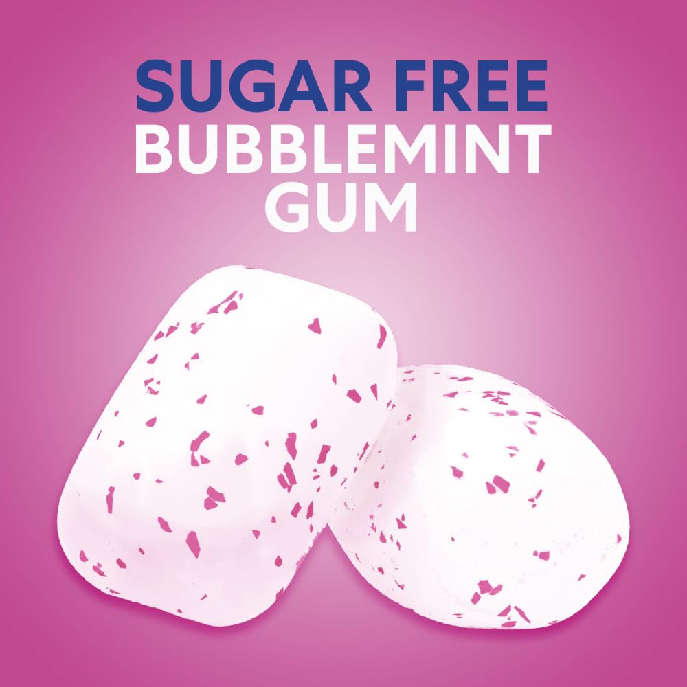 Orbit Bubblemint Sugar Free Gum Bulk Pack – 4 x 55-Piece Bottles