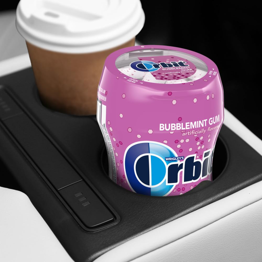 Orbit Bubblemint Sugar Free Gum Bulk Pack – 4 x 55-Piece Bottles