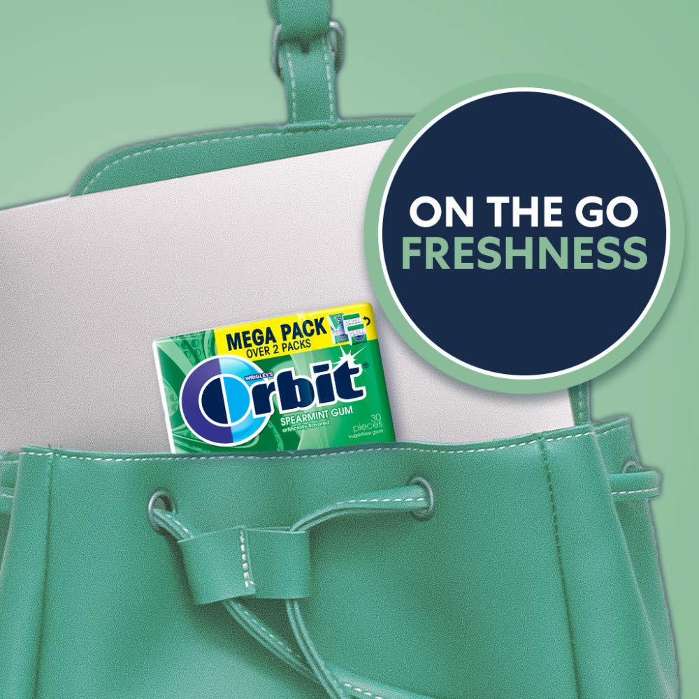 Orbit Spearmint Sugar Free Gum – Mega Pack (180 Pieces) ADA Accepted