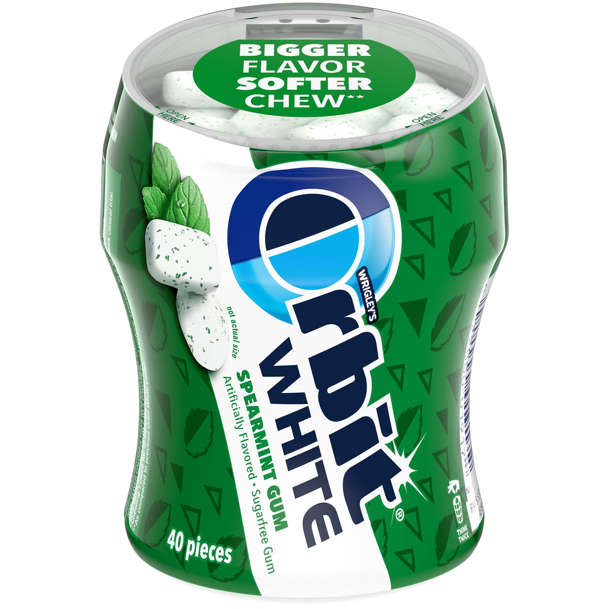 Orbit White Spearmint Gum — 4-Pack, 40 Pieces Each | Sugar-Free | The Hampton Candy Company
