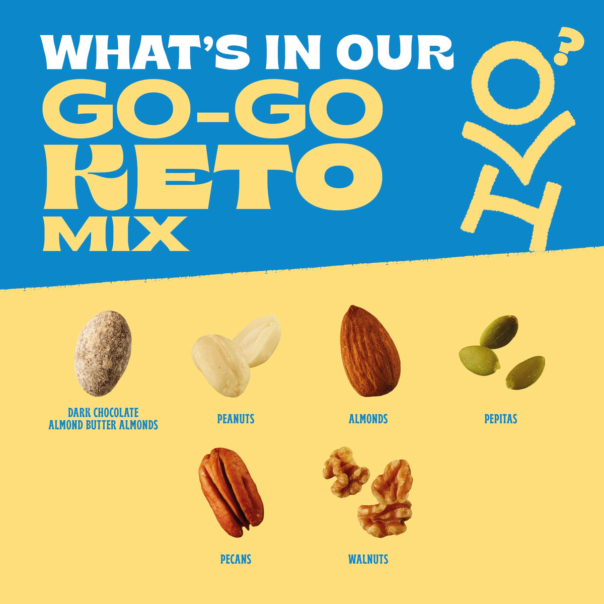 Orchard Valley Harvest Go-Go Keto Mix 14-Pack - Low Carb, Gluten Free, Non-GMO