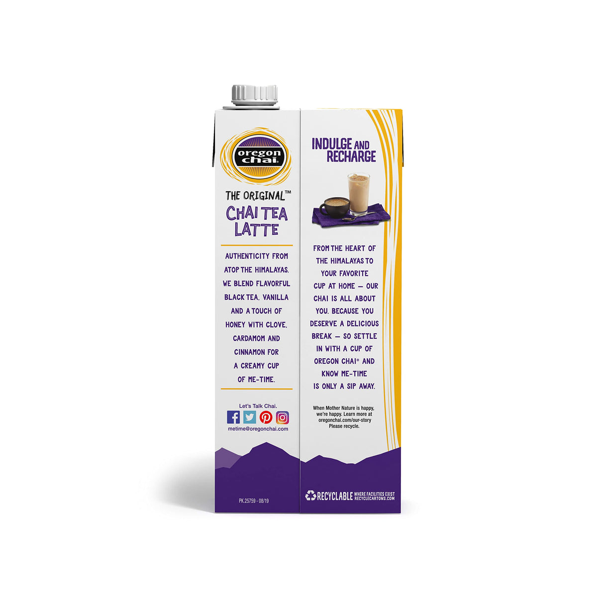 Oregon Chai Original Chai Concentrate – 32 fl oz (Pack of 6)