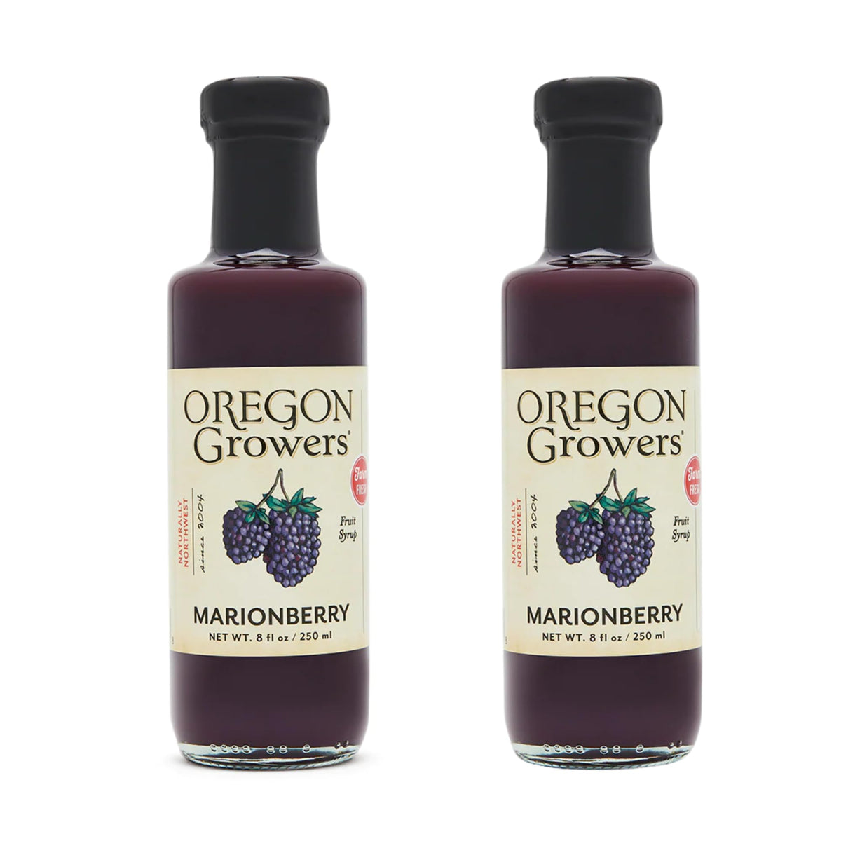 Oregon Growers Marionberry Syrup – 8 oz (2-Pack) – No High-Fructose, No Preservatives