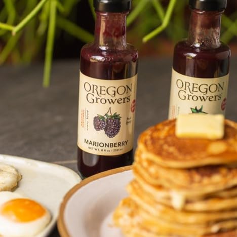 Oregon Growers Marionberry Syrup – 8 oz (2-Pack) – No High-Fructose, No Preservatives