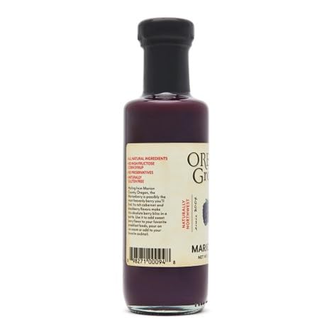 Oregon Growers Marionberry Syrup – 8 oz (2-Pack) – No High-Fructose, No Preservatives