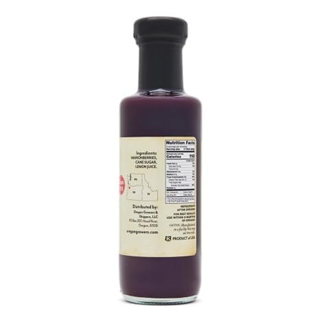 Oregon Growers Marionberry Syrup – 8 oz (2-Pack) – No High-Fructose, No Preservatives