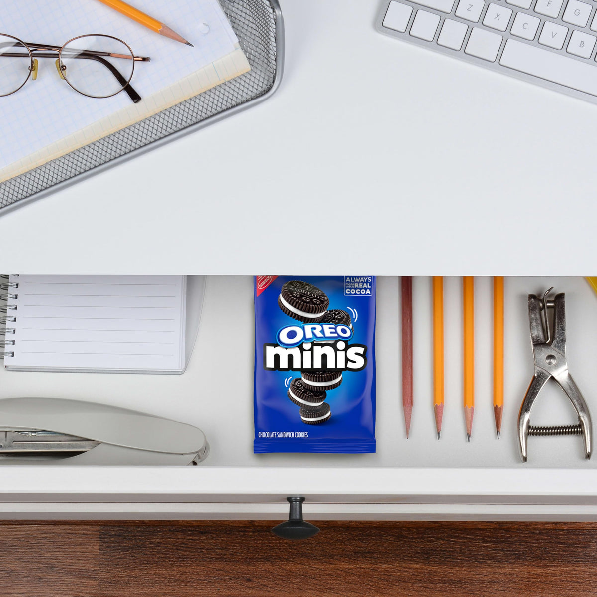 OREO Minis Chocolate Sandwich Cookies – 12 x 3 oz Bags | Real Cocoa & Creme
