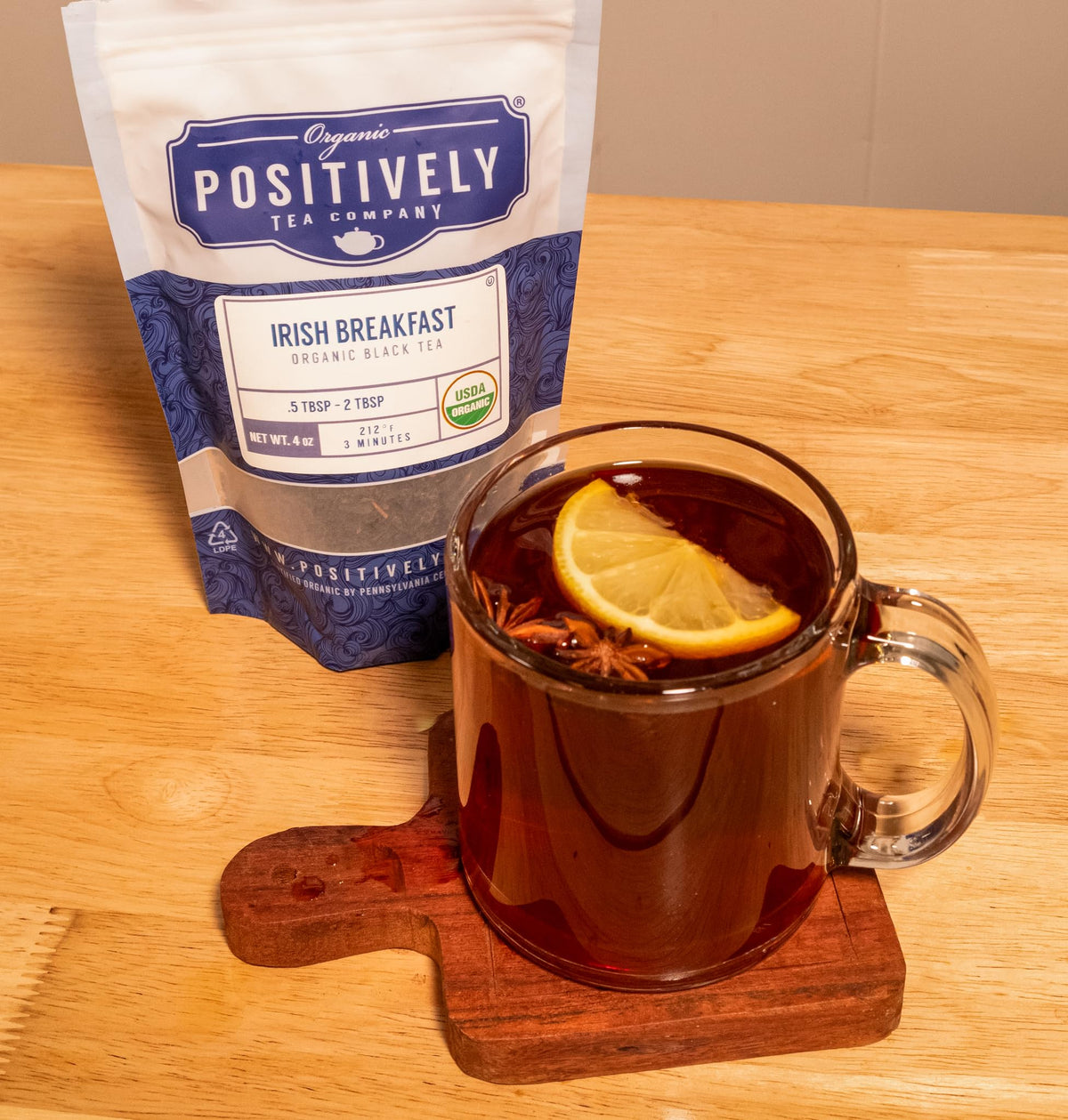 Organic Positively Tea Company Irish Breakfast Black Tea – Loose Leaf, 16 oz
