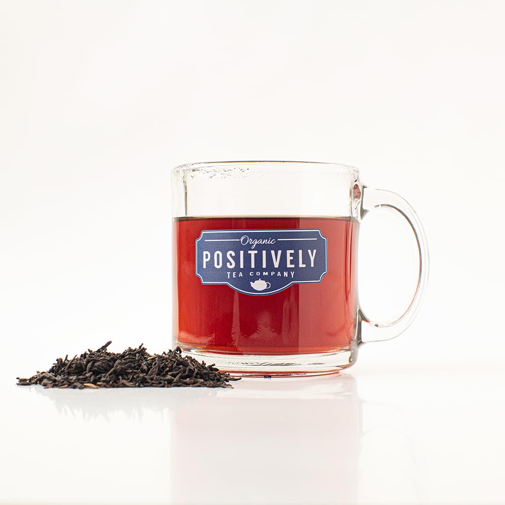 Organic Positively Tea Company Assam TGFOP Black Tea – Loose Leaf, 16 oz