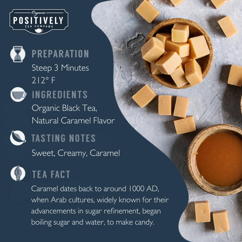 Organic Positively Tea Company Caramel Black Tea — Loose Leaf, 16 Ounce
