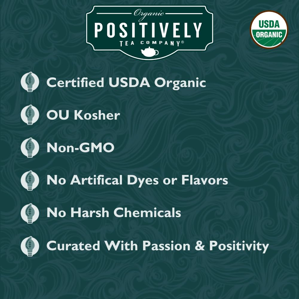 Organic Positively Tea Company Chamomile Tea – Loose Leaf Herbal Tea, 16 oz