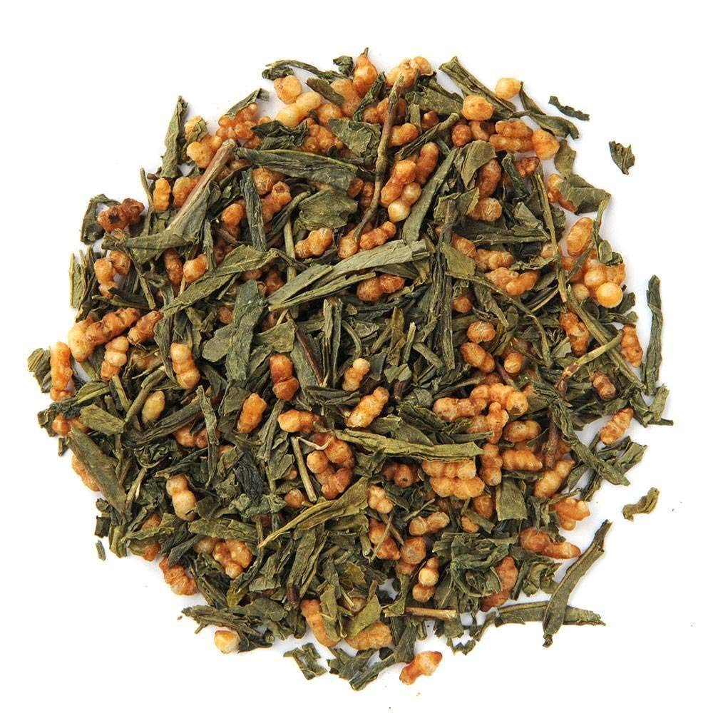 Organic Positively Tea Company Genmaicha – Green Tea, Loose Leaf, 16 oz