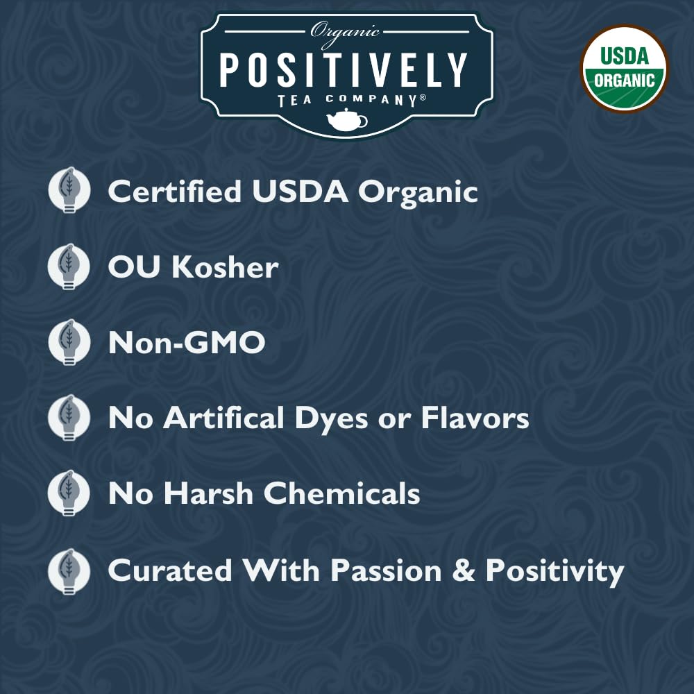 Organic Positively Tea Company Assam TGFOP Black Tea – Loose Leaf, 16 oz