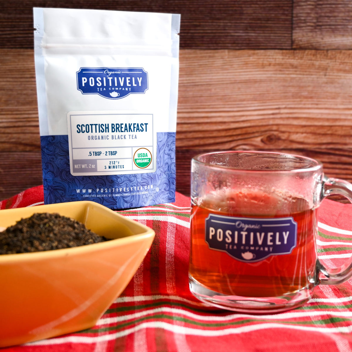 Organic Positively Tea Company Scottish Breakfast Black Tea – Loose Leaf, 16 oz – USDA Organic