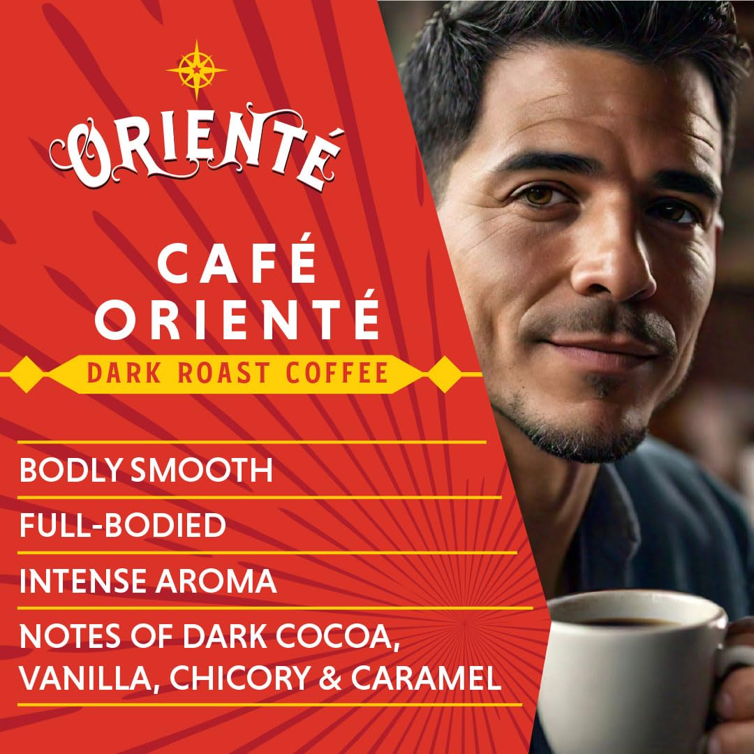 Oriente Dark Roast Coffee Pods – 50 ct, 100% Arabica, Keurig Compatible