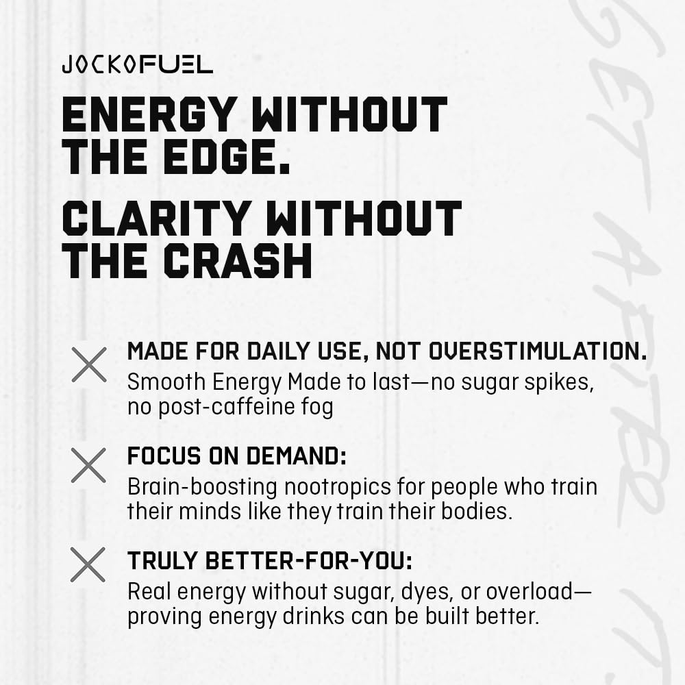 Origin Jocko GO Energy Drink – Lemon Lime, Sugar Free, Keto, 12 Pack