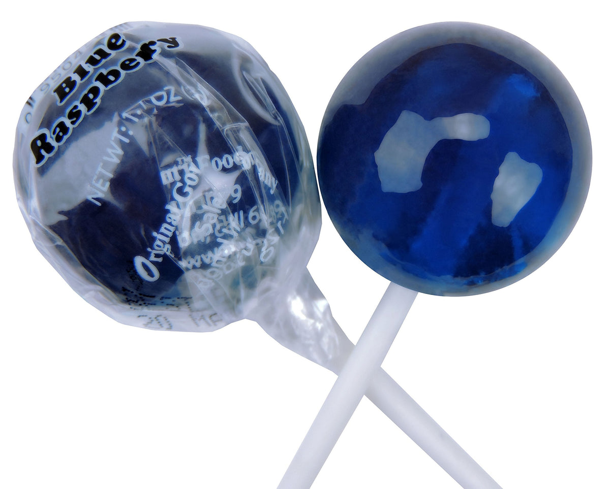 Original Gourmet Blue Raspberry Lollipops – 30 Count (Pack of 1) | Made in USA