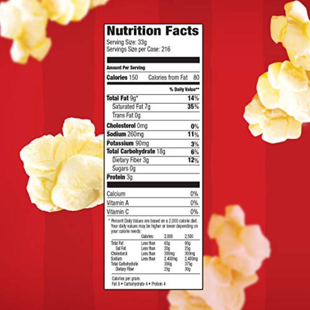 Orville Redenbacher's All-In-One Popcorn Kit – Coconut Oil & Salt, 24-Pack (10.6 oz each) for 8 oz Poppers