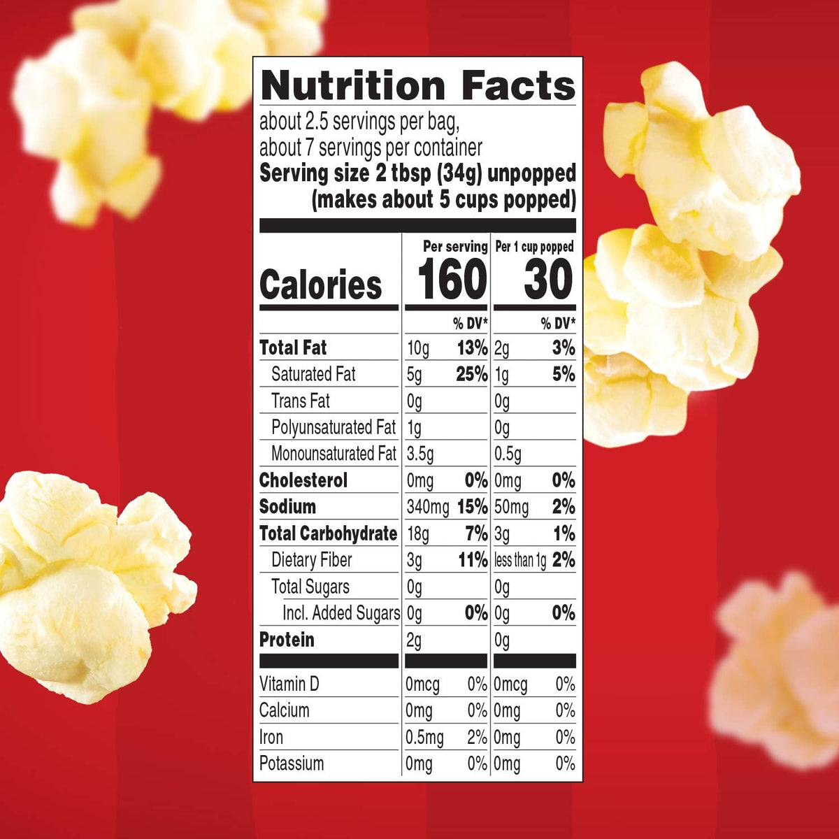 Orville Redenbacher’s Movie Theater Butter Microwave Popcorn – 12 Boxes, 3g Fiber Per Serving